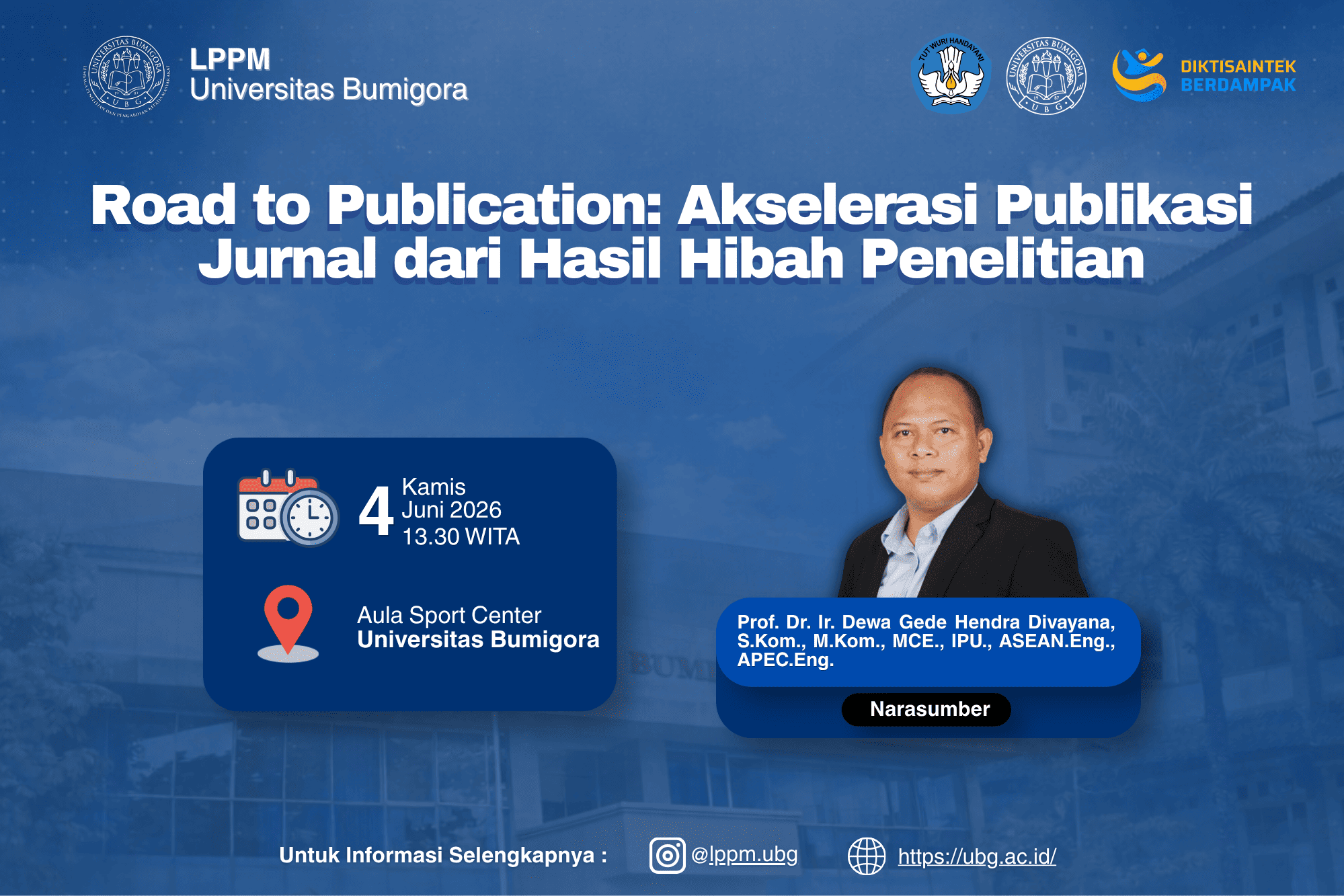 Road to Publication: Akselerasi Publikasi Jurnal dari Hasil Hibah Penelitian