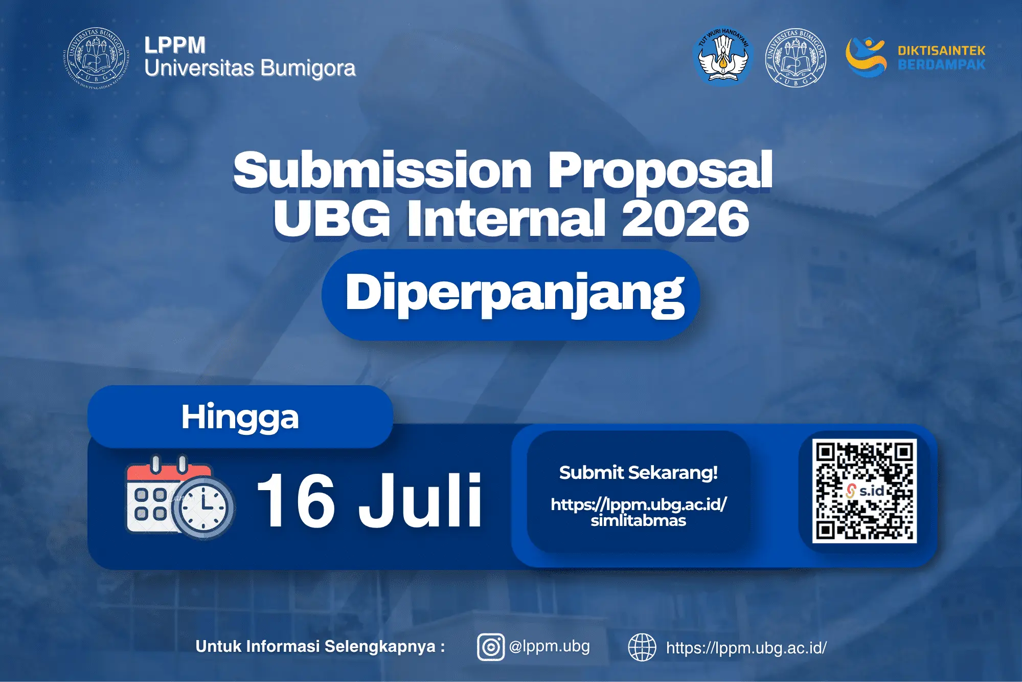 Perpanjang Submission Proposal UBG Internal 2026