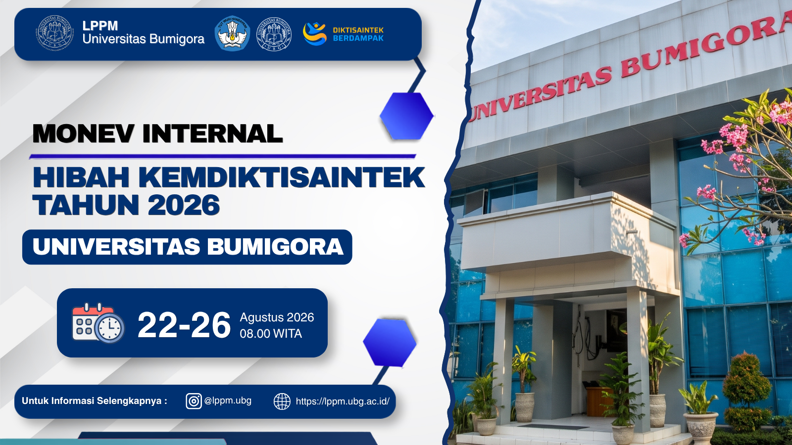 Monev Internal Hibah Pengabdian Kemdiktisaintek Tahun 2026 (Universitas Bumigora)