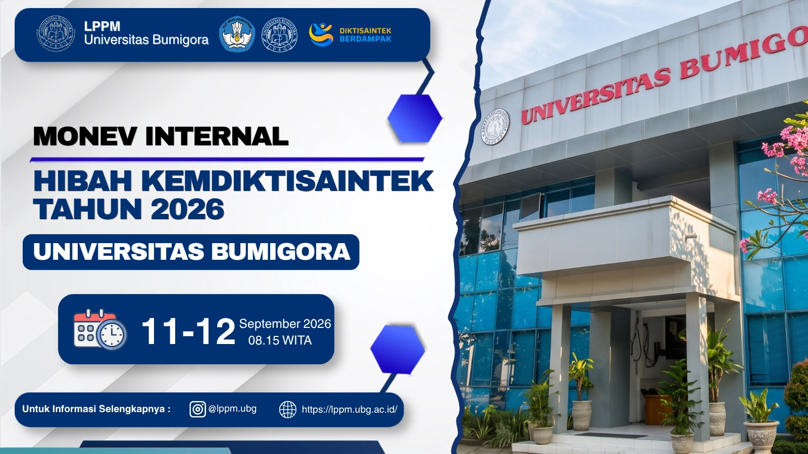 Monev Internal Hibah Penelitian Kemdiktisaintek Tahun 2026 (Universitas Bumigora)
