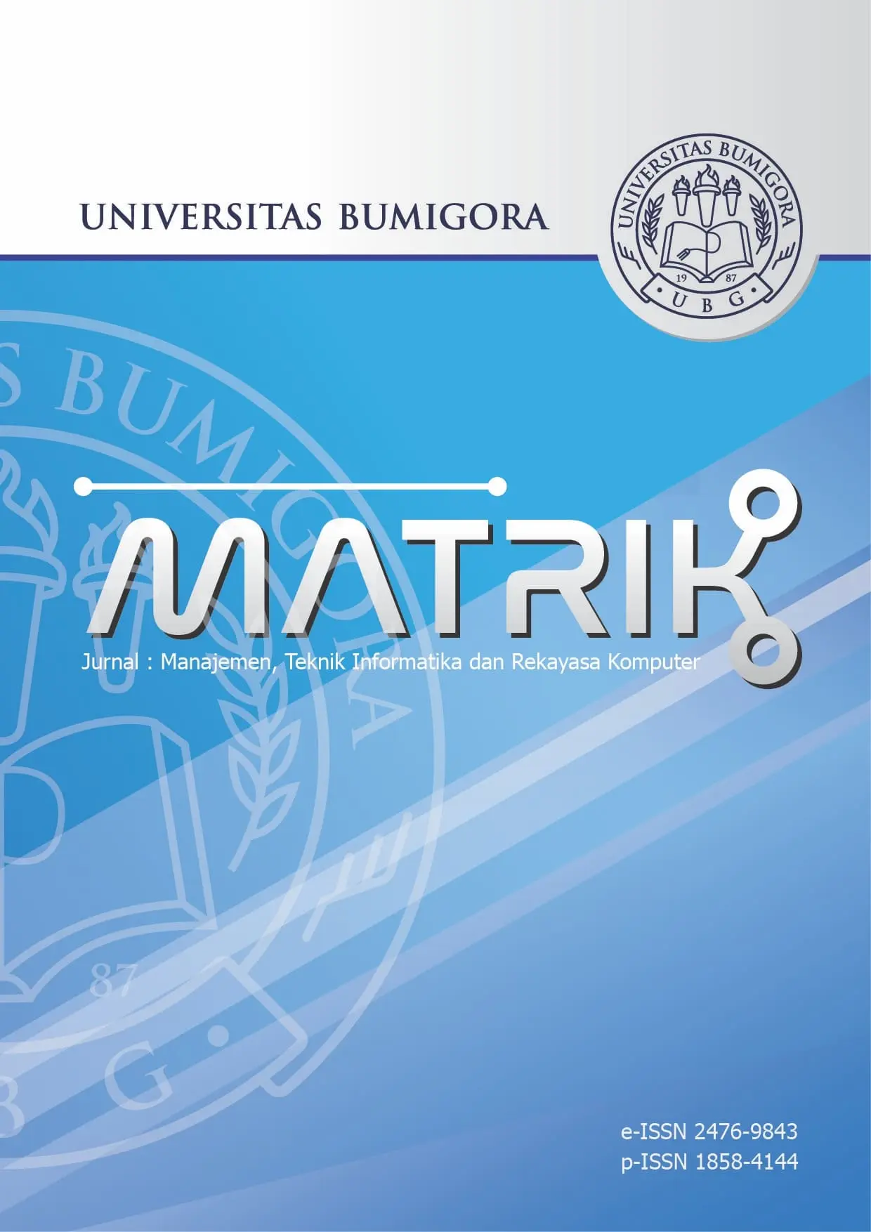 Cover MATRIK : Jurnal Manajemen, Teknik Informatika dan Rekayasa Komputer