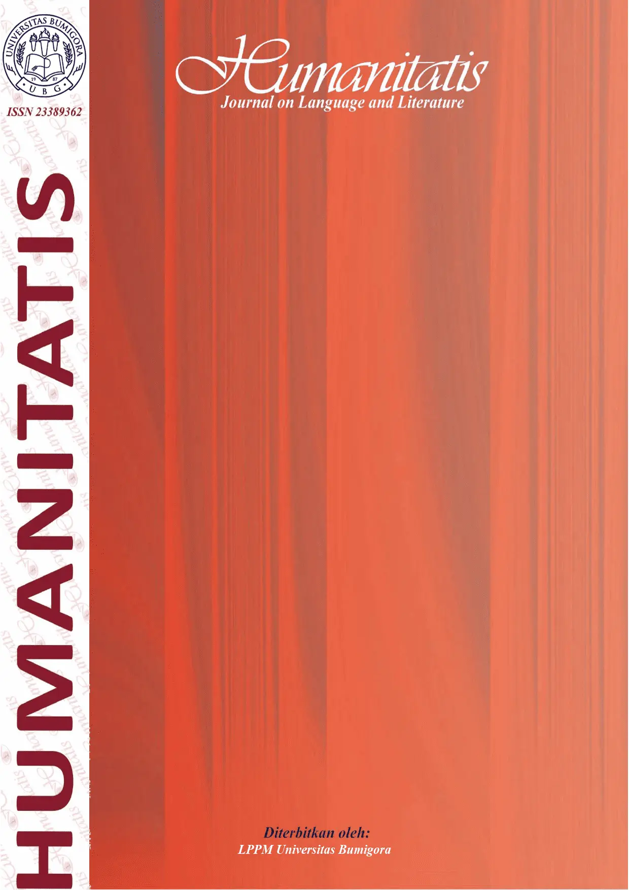 Cover Humanitatis: Journal of Language and Literature