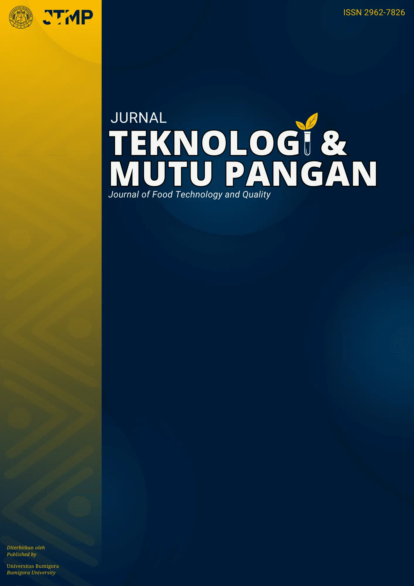 Cover Jurnal Teknologi dan Mutu Pangan